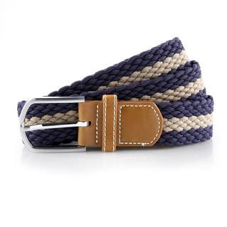 Asquith & Fox Two Colour Stripe Braid Stretch Belt