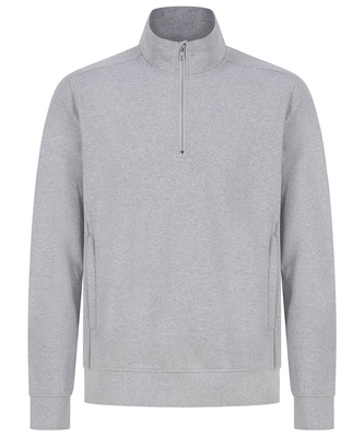 Henbury Unisex Sustainable ¼-zip Sweatshirt