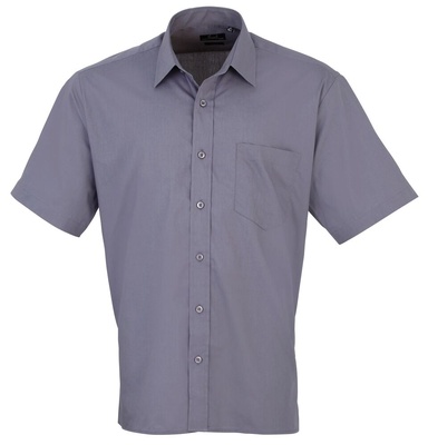 Premier Men's Short Sleeve Poplin Shirt