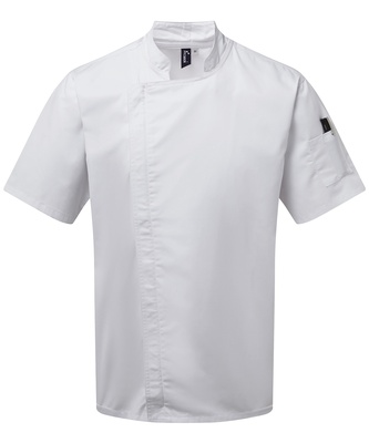 Premier Chef's Zip Close Short Sleeve Jacket