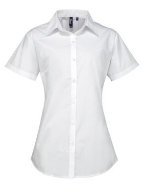 Premier Ladies Supreme Poplin Short Sleeve Shirt