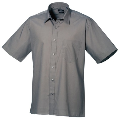 Premier Men's Short Sleeve Poplin Shirt