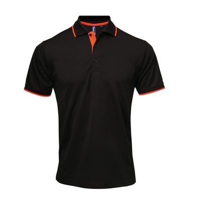 Premier Men's Contrast Tipped Coolchecker Polo PR618