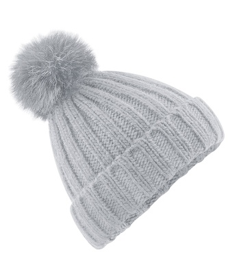 Beechfield Verbier Fur Pom Pom Chunky Beanie