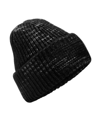 Beechfield Chunky Knit Reverse Patch Beanie