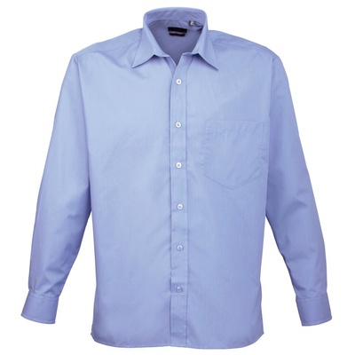 Premier Men's Long Sleeve Poplin Shirt