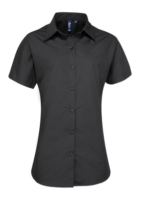 Premier Ladies Supreme Poplin Short Sleeve Shirt