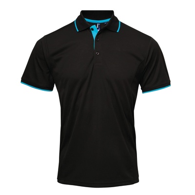 Premier Men's Contrast Tipped Coolchecker Polo PR618