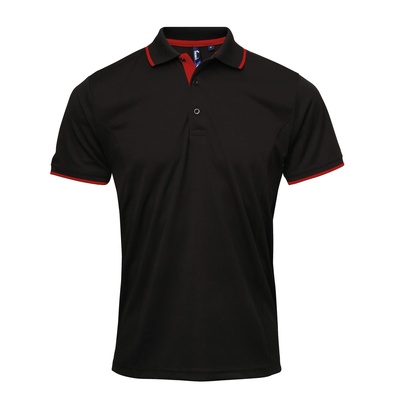 Premier Men's Contrast Tipped Coolchecker Polo PR618