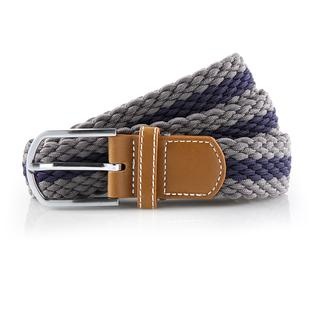 Asquith & Fox Two Colour Stripe Braid Stretch Belt