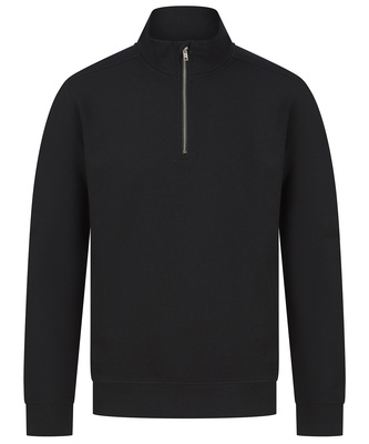 Henbury Unisex Sustainable ¼-zip Sweatshirt