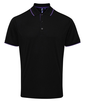 Premier Men's Contrast Tipped Coolchecker Polo PR618