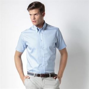 Kustom Kit Tailored Fit Premium Oxford Shirt Short Sleeve