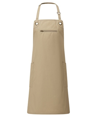 Premier 'Barley' Contrast Stitch Sustainable Bib Apron