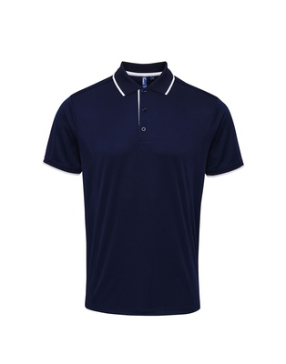 Premier Men's Contrast Tipped Coolchecker Polo PR618