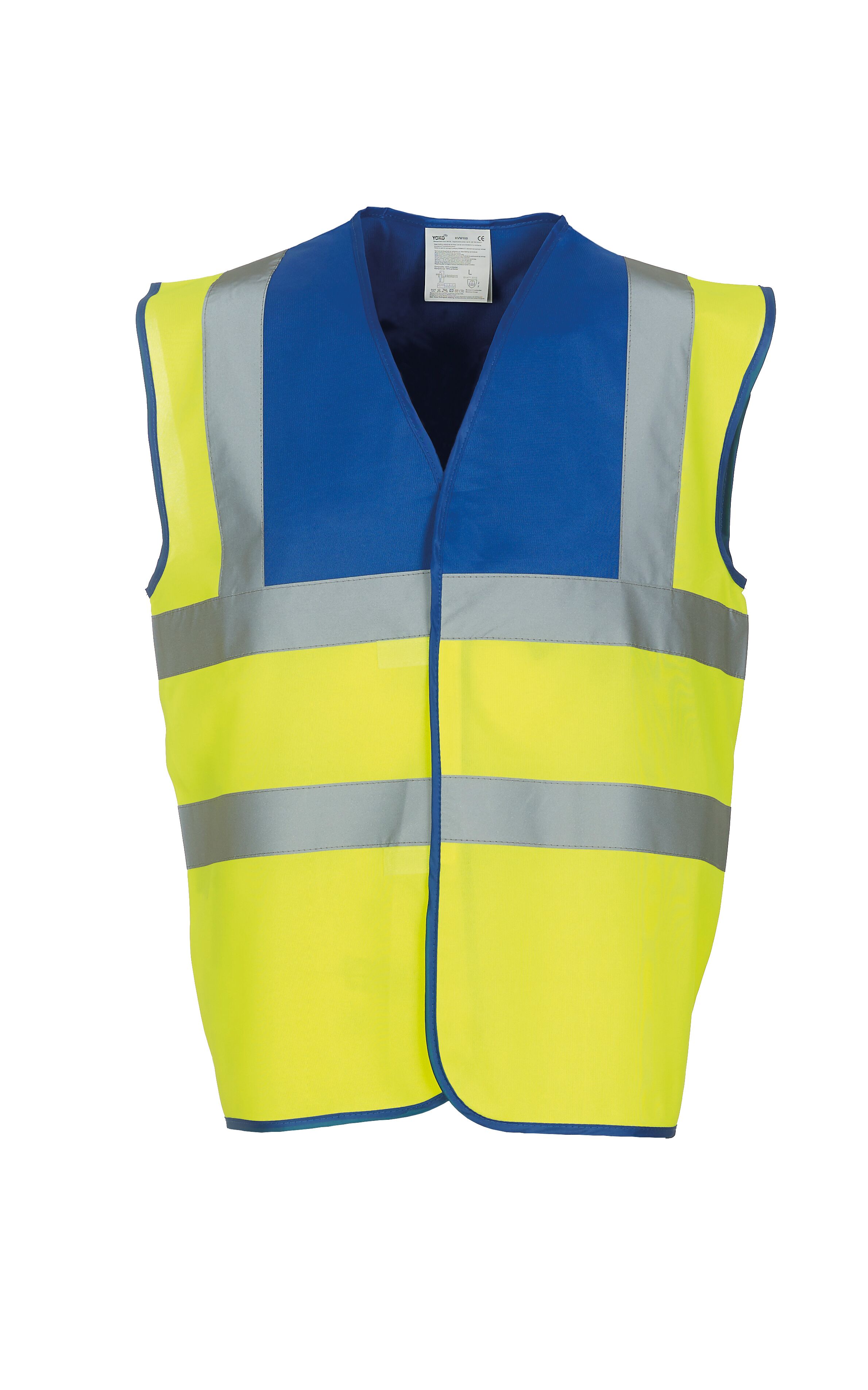 Yoko Blue Adult Hi Visibility Hi Viz Reflective Vest 8 Sizes Safety ...